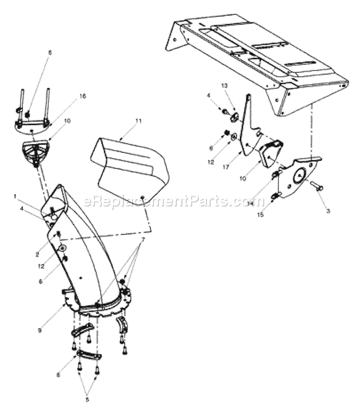 Page A Diagram and Parts List for 31AE553F401 1999 Yard Man Snow Blower